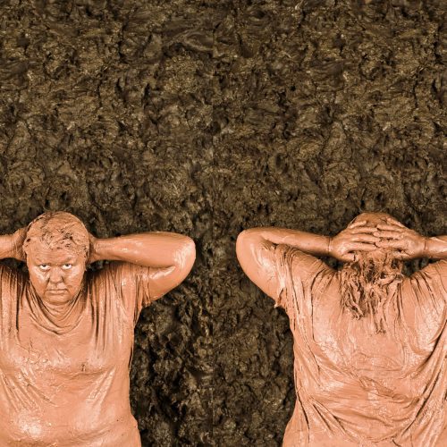 Surrender / 2012 / Wet clay / Digital photograph / 44" x 60" / Indiana, USA